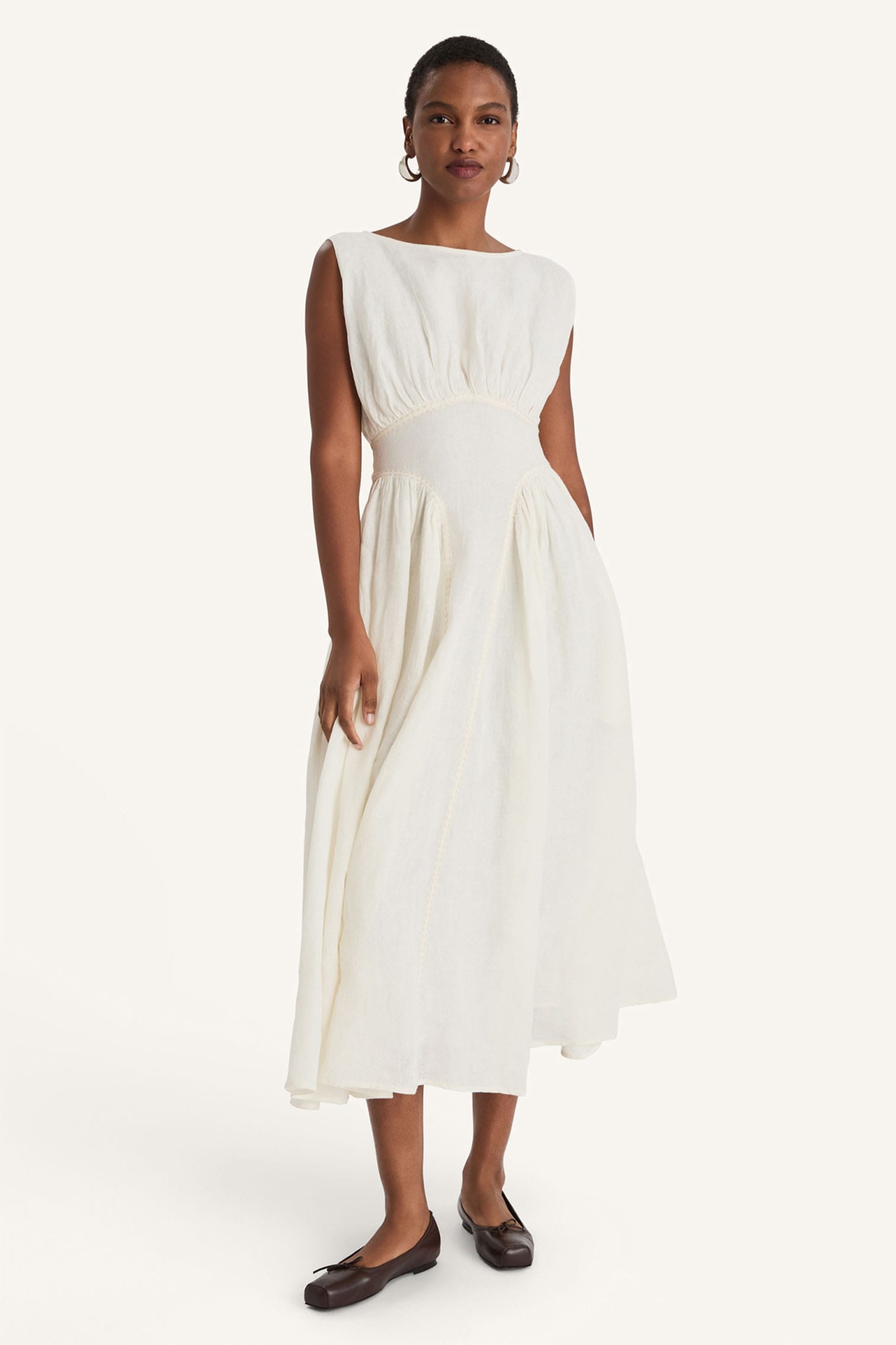 【COAST】プレイスメント サテン フローラル フレアドレス VERENA｜Dresses｜Merlette(マーレット)｜Merlette NYC